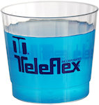 9oz Clear Fluted Plastic Cups
